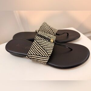 Stylish Black and Cream Men's Sandals
